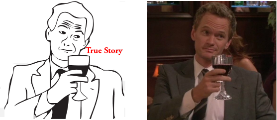 Сравнение рисунка True Story и кадра из сериала Как я встретил вашу маму
